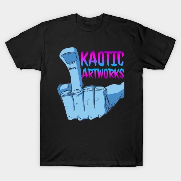 Neon Finger T-Shirt by kaoticartworks